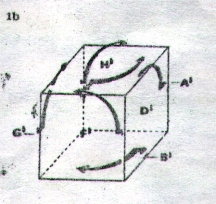 Picture 1b - The same quarter-turns done in the opposite direction...
